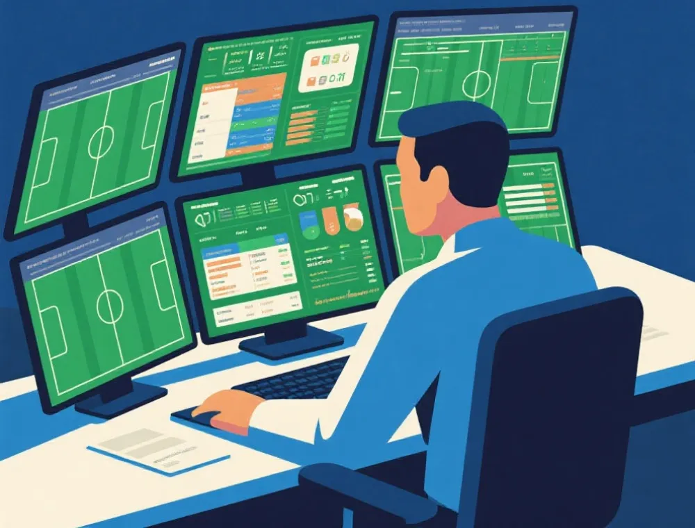 賽事分析與平台比較示意