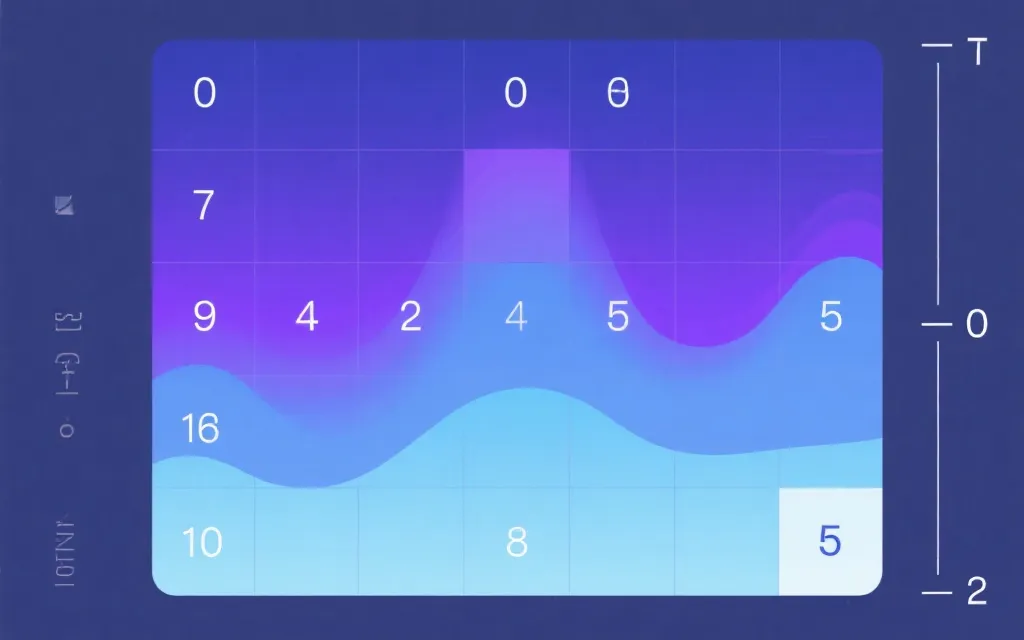 比分概率热力图示例:0-5进球矩阵,颜色表示概率大小
